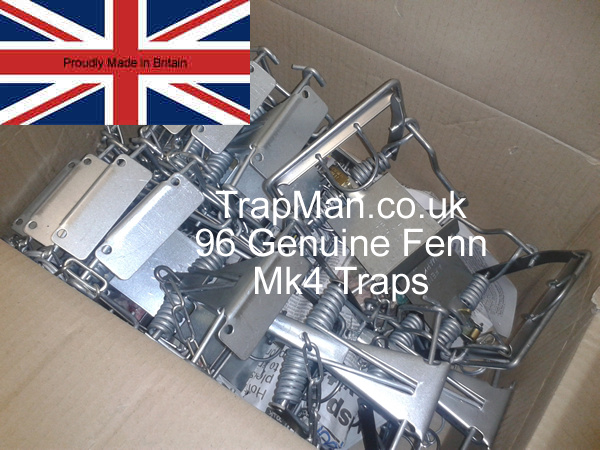 96 genuine Mk4 Fenn spring traps for professional use