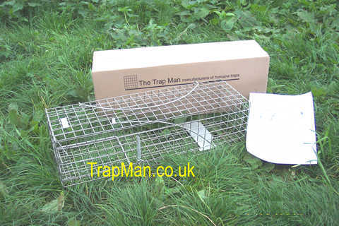 One trap man squirrel trap box and setting instructions