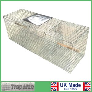 Larsen Centre Decoy Trap with black shelter and two set catching compartments with split perches