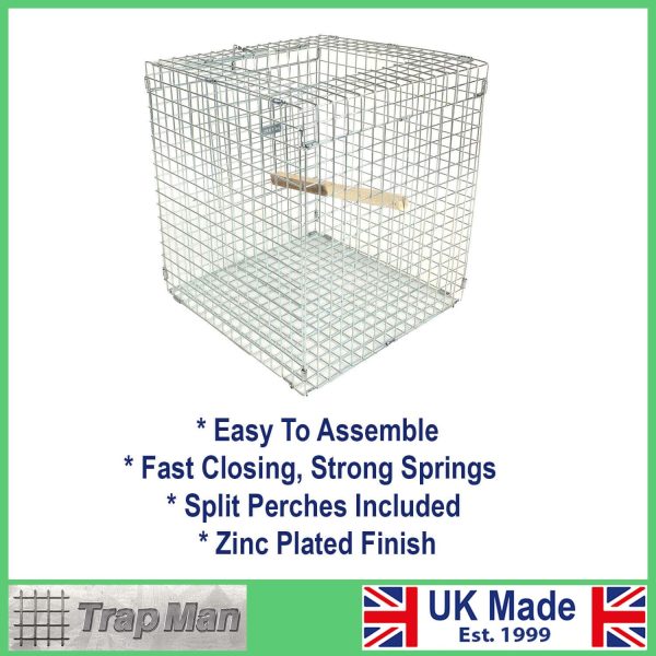 Larsen Mate Set trap with split perches and a description of its features