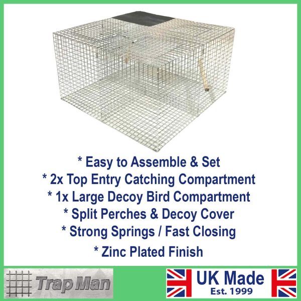 Twin top entry larsen trap with description