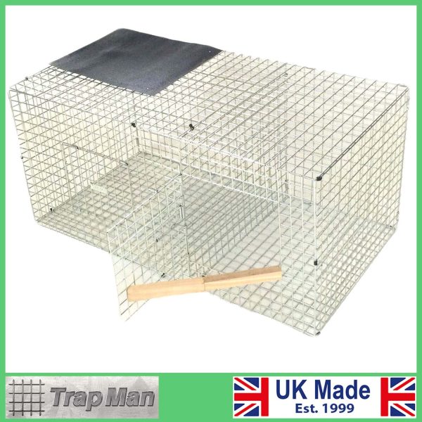 single Side Entry Crow Trap Set including split perches and shelter for decoy