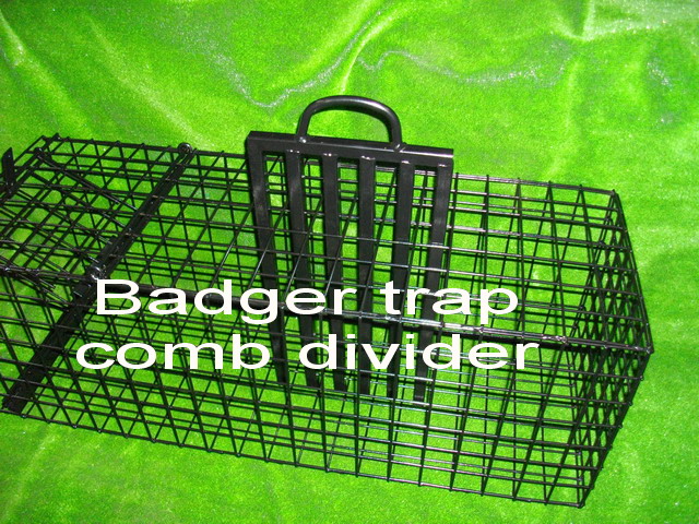 badger trap cage divider used as restraint