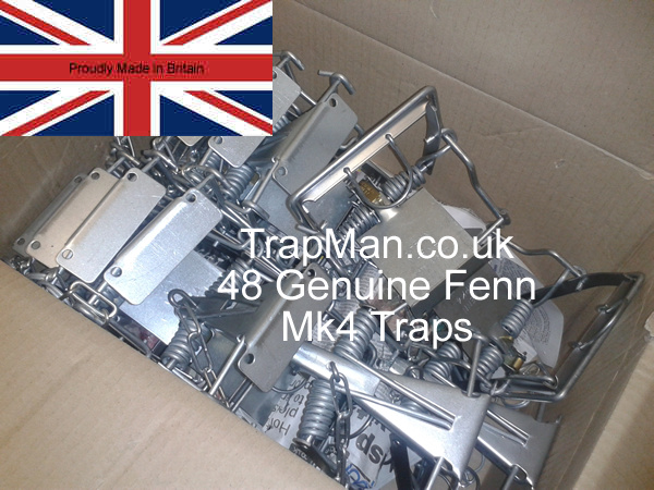 48 Mk4 Fenn traps | large box of Fenn traps for professional use | fenn mk4