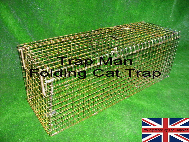 Folding cat trap, feral cat trap folding model, quick to set up, strong and effective cat trap